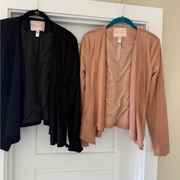 2 Anthropologie hutch Draper faux suede blazer, size small - Picture 1 of 10